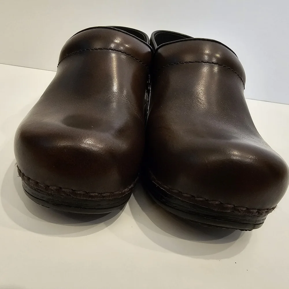 Dansko Women's Pro XP Dark Brown Leather Clogs / Mules Size 38 - Picture 9 of 9